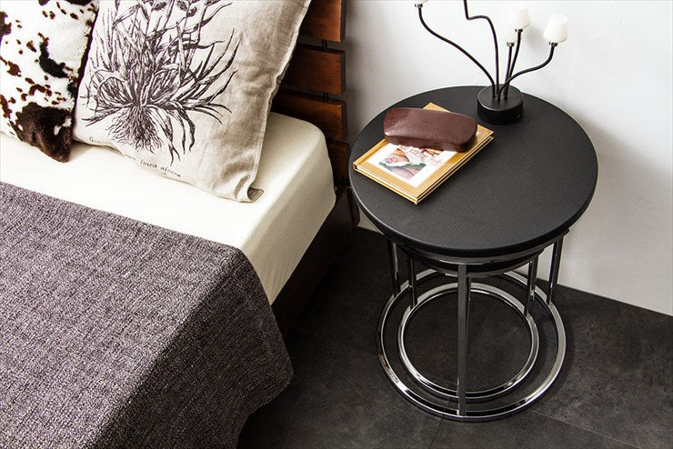 丸形 サイドテーブル 丸 円 セット テーブル 大小 2台組 ネストテーブル リビングテーブル ナイトテーブル ローテーブル 机(代引不可)