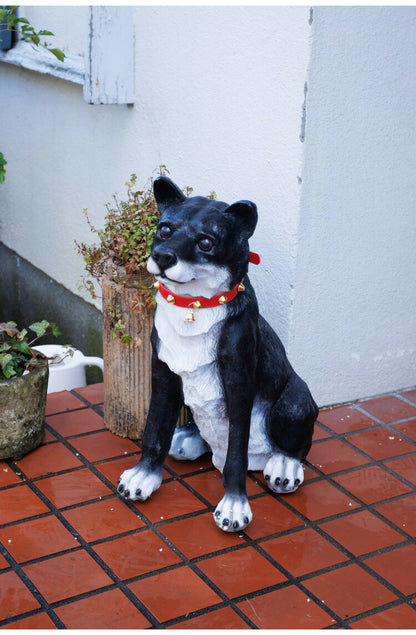 センサー式 お出迎えワンワン わんわんリキ 単三電池 明暗センサー 感知式 ガーデンオーナメント 防犯対策 番犬 玄関 犬型 動物 リアル ワンワン 柴犬 防犯センサー(代引不可)