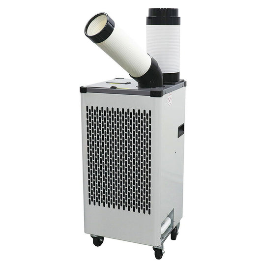 自動首振り型 スポットクーラー 2.2/2.5 自動首振り 板金ボディ 1口 ドレンタンク 冷風 送風 KODEN 広電 KES253AAB