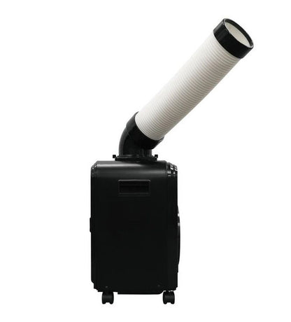 KODEN 広電 スポットクーラー ミニタイプ 小型 コンパクト ノンドレン タンクレス 水捨て不要 ダクト360°回転 手動首振り ポータブル 移動式 エアコン 工事不要 キャスター付 満水検知 R32 KES181HBB