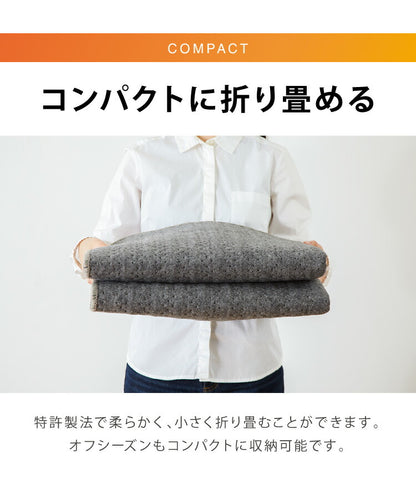 電気カーペット 2畳 正方形 176×176 ホットカーペット ホットマット ダニクリーン アルミ保温シート付 ダニ退治 省エネ