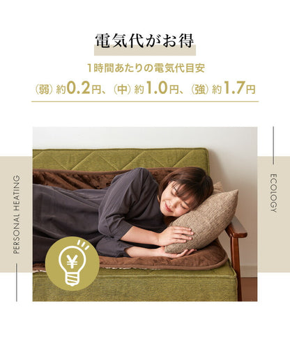フランネル 電気ごろ寝マット 180×80cm 本体丸洗い可能 ダニ退治 スライド調節 室温センサー ごろ寝マット ごろ寝 マット