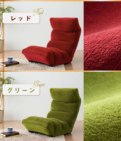 5色から選べる!TVが見やすいリクライニングハイバック座椅子【Re:Cla】リクラ ポケットコイル入り