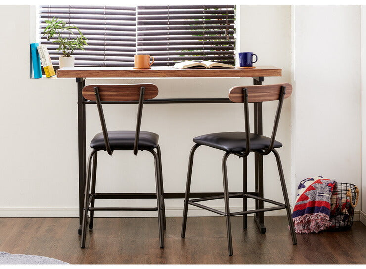 カウンターテーブル 幅120cm テーブル カウンターテーブル バーテーブル 飲食店 リビングテーブル モダン 木目調 ヴィンテージ