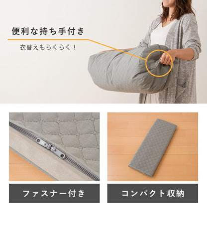 竹炭収納袋 サイドファスナー収納ボックス 2枚入り 折りたたみ クローゼット収納 収納用品 収納BOX 収納ボックス 隙間収納