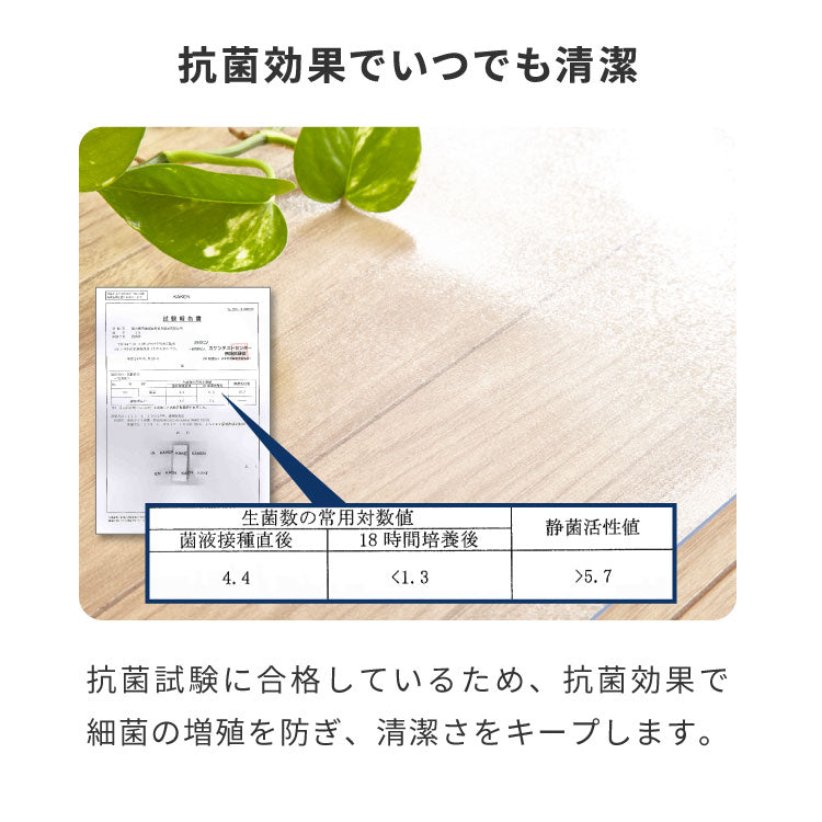 デスクマット 透明 45×30cm エンボス加工 マウス対応 防水 抗菌 PVC マットソフトタイプ 1.5mm厚 デスクシート【送料無料】