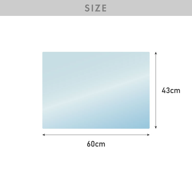 デスクマット 透明 60×43cm エンボス加工 マウス対応 防水 抗菌 PVCマット ソフトタイプ 1.5mm厚 デスクシート【送料無料】
