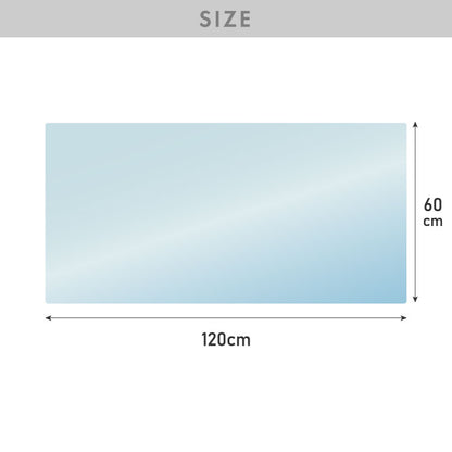デスクマット 透明 120×60cm エンボス加工 マウス対応 防水 抗菌 PVCマット ソフトタイプ 1.5mm厚 デスクシート【送料無料】