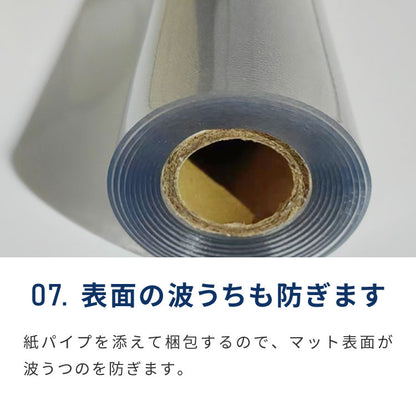 デスクマット 透明 120×60cm エンボス加工 マウス対応 防水 抗菌 PVCマット ソフトタイプ 1.5mm厚 デスクシート【送料無料】