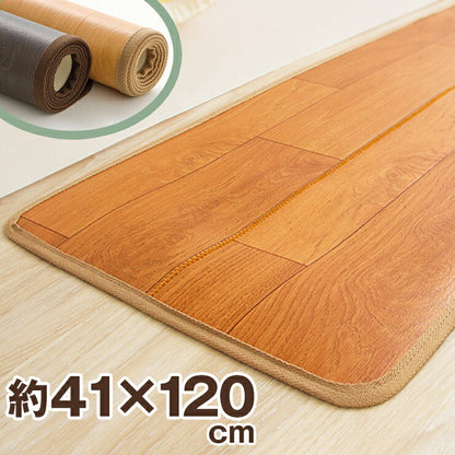 キッチンマット キッチン マット 木目調 木目 PVC 撥水 抗菌 防カビ ソフト PVCマット キッチン用品 フロアマット 台所 シート