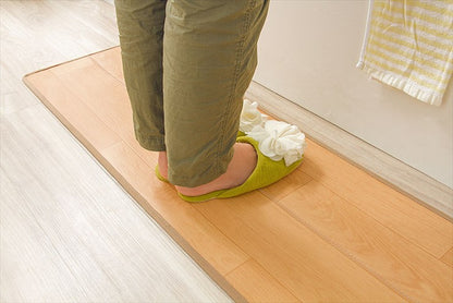 キッチンマット キッチン マット 木目調 木目 PVC 撥水 抗菌 防カビ ソフト PVCマット キッチン用品 フロアマット 台所 シート