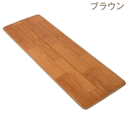 キッチンマット キッチン マット 木目調 木目 PVC 撥水 抗菌 防カビ ソフト PVCマット キッチン用品 フロアマット 台所 シート