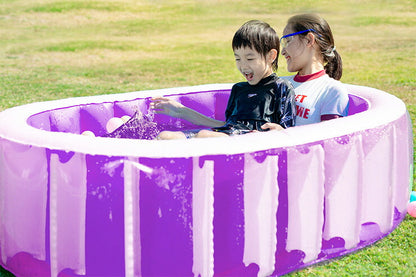 ビニールプール オーバルプール＆エアーポンプセット 電池式 エアーポンプ プール 家庭用プール 家庭用  ベランダ 水遊び 電動 ポンプ 空気入れ付き 子供用プール おもちゃ