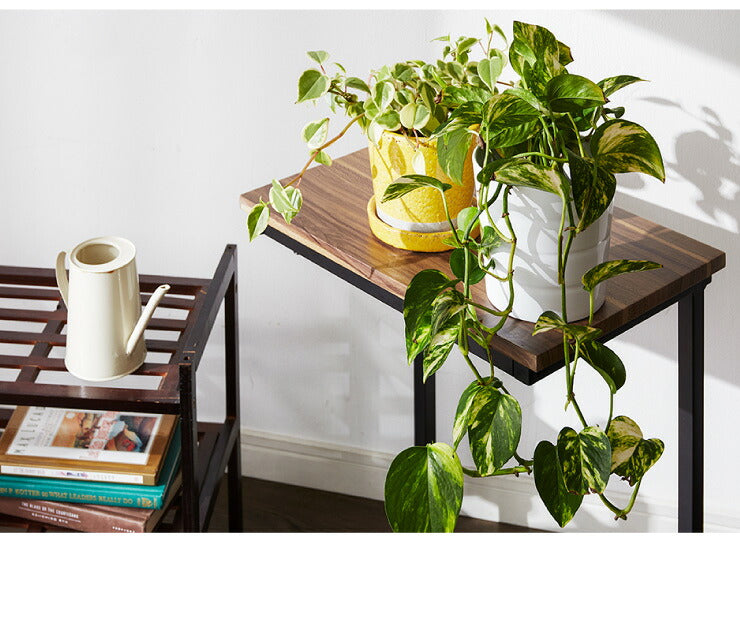 サイドテーブル 幅45cm 木製テーブル ヴィンテージ ナイトテーブル テーブル コの字 北欧 木製 木目調 シンプル かわいい