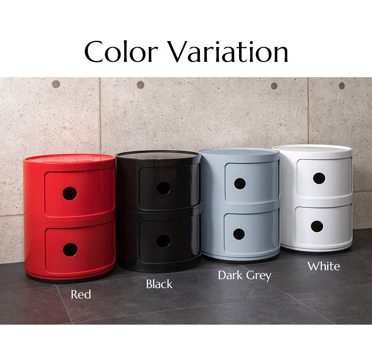 コンポニビリ 3段 リプロダクト デザイナーズ家具 収納 ボックス チェスト 収納ボックス コーナーラック 収納 チェスト お洒落 ラウンドチェスト おしゃれ かわいい カラフル おもちゃ リビング 子供 子供部屋 キッチン