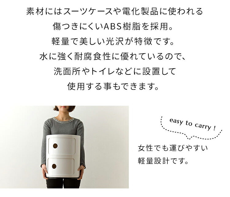 コンポニビリ 5段 リプロダクト デザイナーズ家具 収納 ボックス チェスト 収納ボックス コーナーラック 収納 チェスト お洒落 ラウンドチェスト おしゃれ かわいい カラフル おもちゃ リビング 子供 子供部屋 キッチン