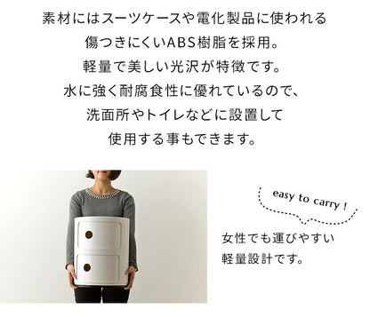 コンポニビリ 5段 リプロダクト デザイナーズ家具 収納 ボックス チェスト 収納ボックス コーナーラック 収納 チェスト お洒落 ラウンドチェスト おしゃれ かわいい カラフル おもちゃ リビング 子供 子供部屋 キッチン