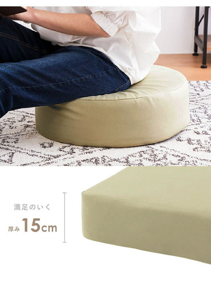 低反発クッション レザー調 四角 PU クッション 四角 クスエア 低反発 合皮 フェイクレザー レザー 撥水 極厚  スクエアクッション クッション 椅子 フロアクッション 座椅子 座布団 シートクッション ブラウン アイボリー