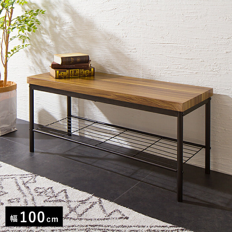 ベンチ ダイニングベンチ 木製 100cm幅 ダイニングチェア おしゃれ ヴィンテージ 食卓 ダイニング チェア 椅子 イス チェアー