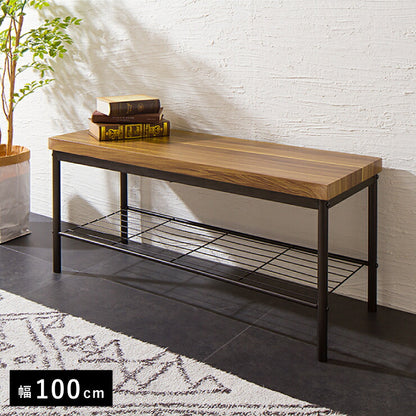 ベンチ ダイニングベンチ 木製 100cm幅 ダイニングチェア おしゃれ ヴィンテージ 食卓 ダイニング チェア 椅子 イス チェアー