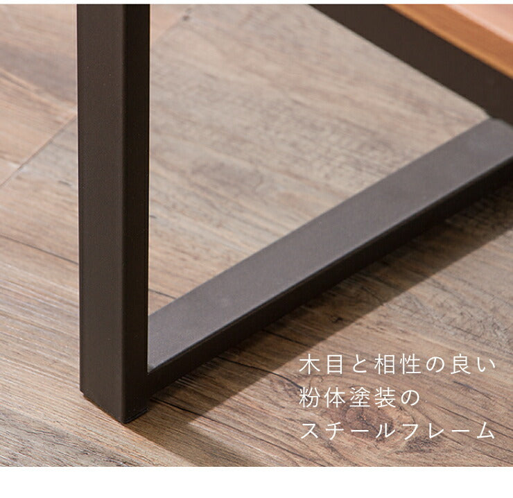 センターテーブル テーブル 木製 木目 スチール脚 幅90cm ローテーブル リビングテーブル コーヒーテーブル シンプル オシャレ センターテーブル モダン 北欧 天然木 西海岸 インテリア ヴィンテージ 一人暮らし
