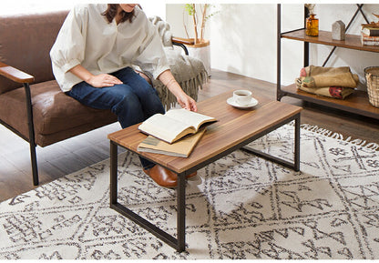 センターテーブル テーブル 木製 木目 スチール脚 幅90cm ローテーブル リビングテーブル コーヒーテーブル シンプル オシャレ センターテーブル モダン 北欧 天然木 西海岸 インテリア ヴィンテージ 一人暮らし