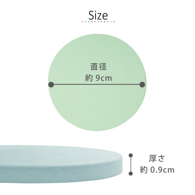 珪藻土コースター 丸型 4枚セット 珪藻土 コースター セット 丸形 円形 吸水 速乾【メール便配送】