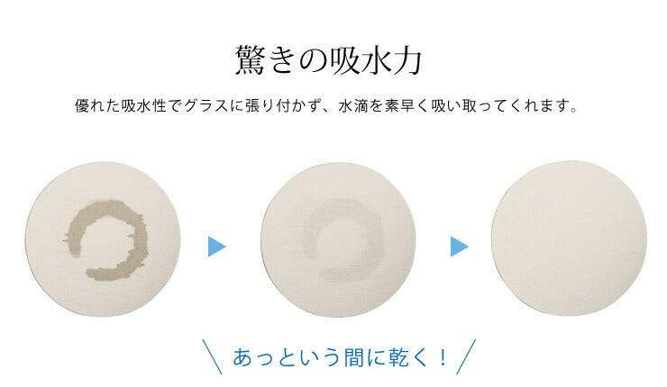 珪藻土コースター 丸型 4枚セット 珪藻土 コースター セット 丸形 円形 吸水 速乾【メール便配送】