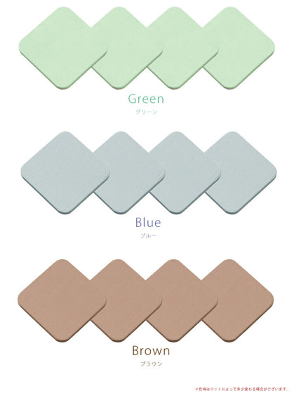 珪藻土コースター四方形4枚セット【メール便配送】