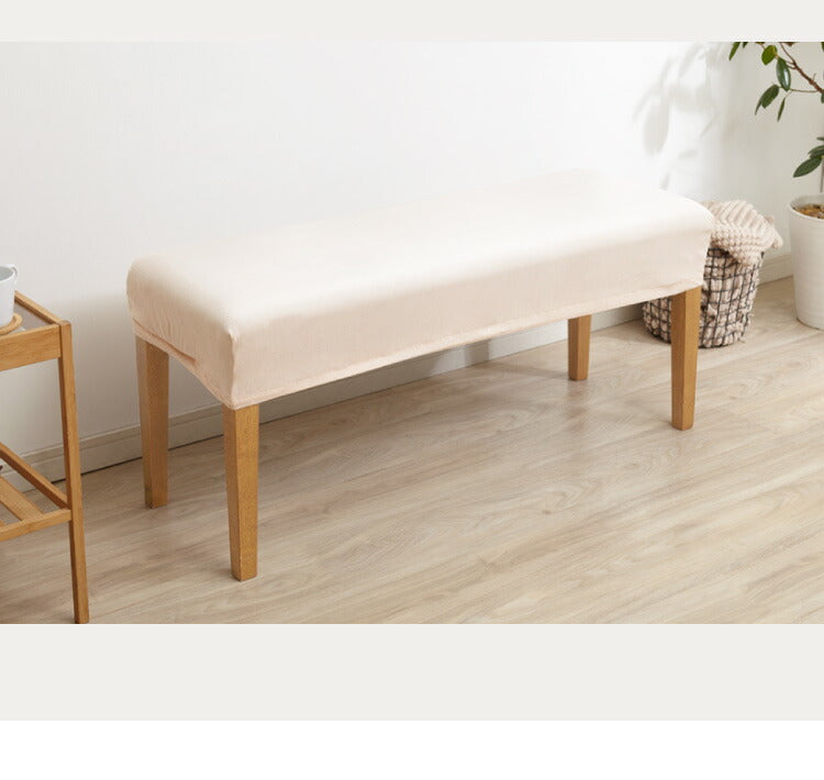ベンチカバー ベロア調 おしゃれ かわいい ストレッチ M/Lサイズ 伸縮 洗える オシャレ 可愛い インテリア 洗濯 ソファーカバー 簡単 高級 モダン 丸洗い ベンチシートカバー フィット 北欧 (代引不可)【メール便配送】