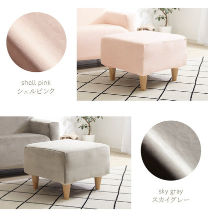 【5%OFF】オットマンカバー ベロア調 おしゃれ かわいい ストレッチ かけるだけ M/Lサイズ 洗える 正方形 伸縮 インテリア 洗濯 簡単 高級 丸洗い フィット モダン ソファカバー 北欧 オットマン (代引不可)【メール便配送】