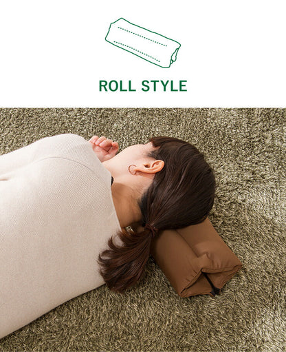 2WAY ビーズクッション 35×35cm ロールクッション マルチクッション チェアパッド シートクッション いす フロアクッション 座布団 ごろ寝 腰枕 腰当て クッション 枕 まくら マイクロビーズ ビーズ 極小ビーズ 無地