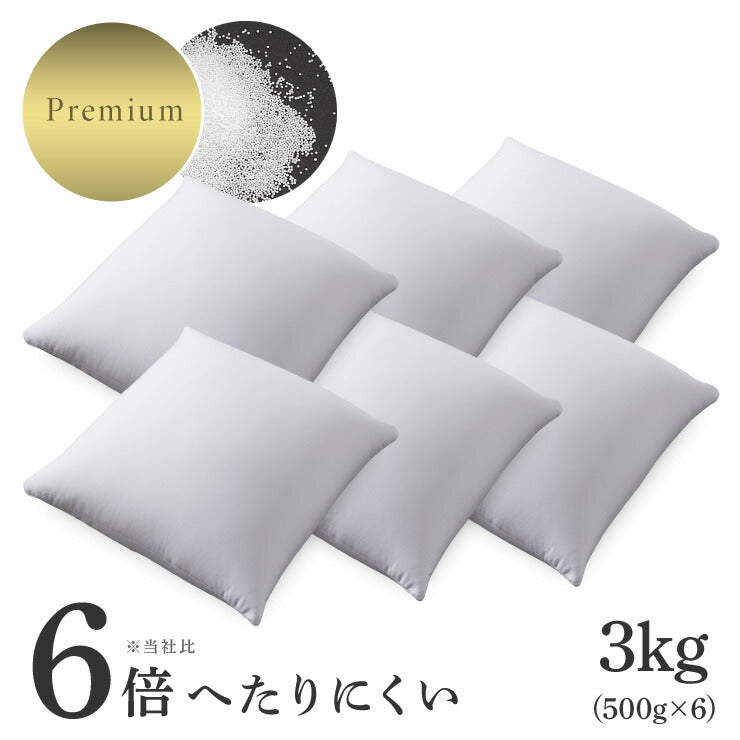 6倍へたりにくいプレミアムビーズ 補充用ビーズ 3.0kg マイクロビーズ 極小ビーズ ビーズ クッション フロア ソファ ソファー 枕 補充ビーズ 追加用 0.5mm 替えビーズ 詰替えビーズ 詰め替え 詰替え 極小補給 中身 中材 補給