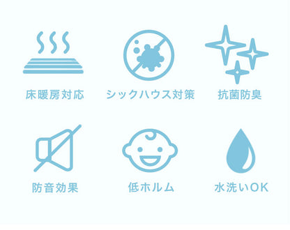 ジョイントマット 大判 60cm 32枚 PE樹脂 低ホルムアルデヒド 6畳相当 32枚組 レイアウト自由★安心素材のカラフルプレイマット【PlayMO】 フロアマット ベビー 赤ちゃん 幼児 洗える 防音 断熱 保温 サイドパーツ付
