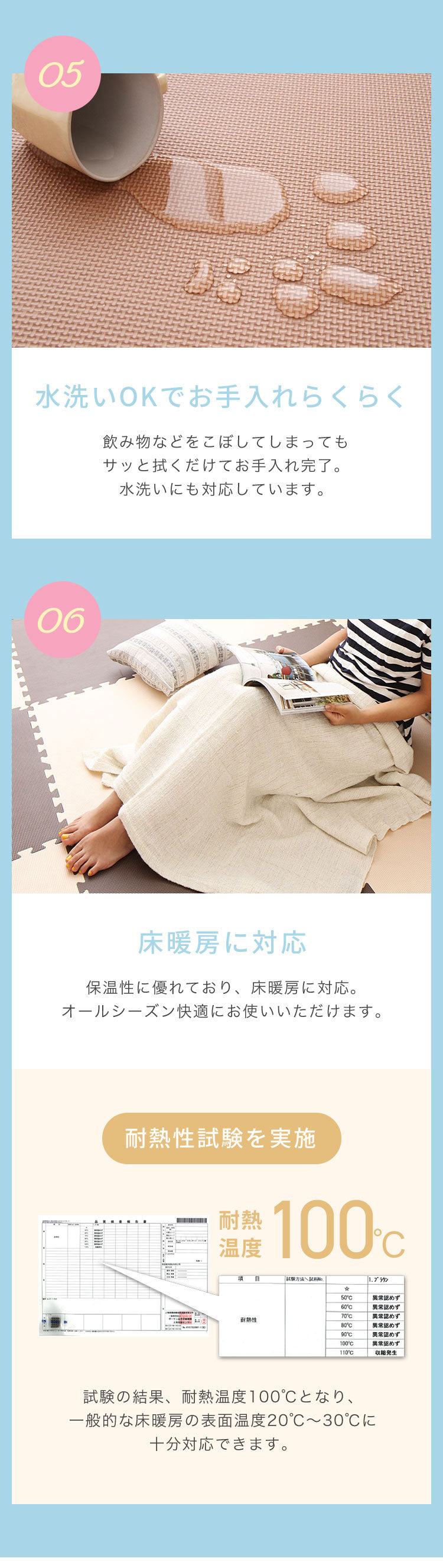 ジョイントマット 大判 厚手 2cm 60cm 16枚 3畳 特級防音 断熱 保温 耐熱 抗菌 防臭 ノンホルム サイドパーツ付き 洗える カラフル かわいい プレイマット キッズマット フロアマット カット可能