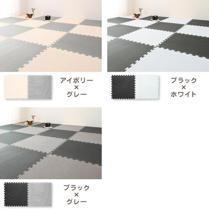 ジョイントマット 大判 48枚 41cm 防音 耐久性 衝撃吸収 床暖房対応 滑り止め おしゃれ ナチュラル カラフル かわいい フロアマット ベビーマット カーペット クッションマット キッズラグ 6畳 子供 防音対策 子供部屋 ペット