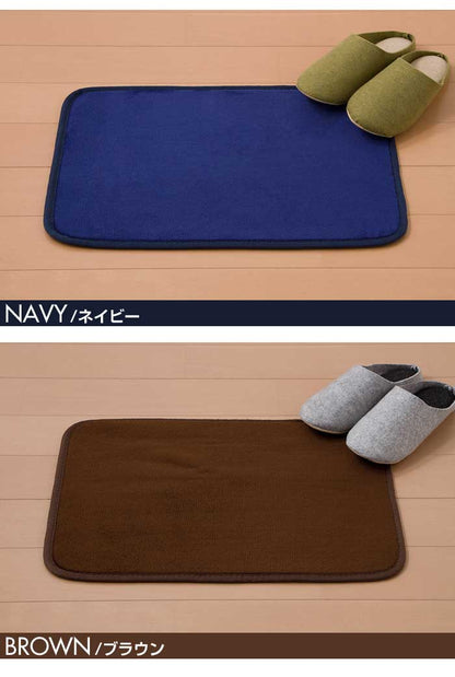 マイクロファイバーラグ ラグマット ミニ 35x50cm フランネル 洗える 玄関 北欧 オールシーズン トイレ【メール便配送】