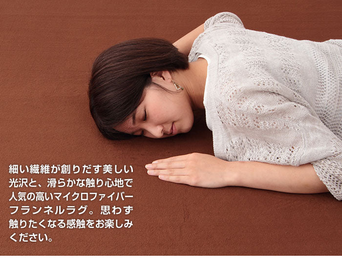 マイクロファイバーラグ ラグマット ミニ 35x50cm フランネル 洗える 玄関 北欧 オールシーズン トイレ【メール便配送】