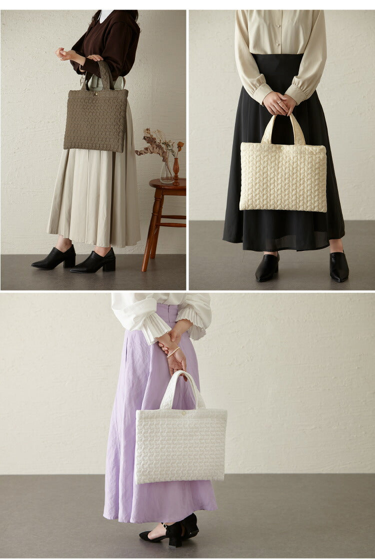 おけいこバッグ ヌビバッグ レッスンバッグ イブル キルティング 洗える 保育園 幼稚園 スクールグッズ 通園 通学 サブバッグ おしゃれ トートバッグ(代引不可)【メール便配送】