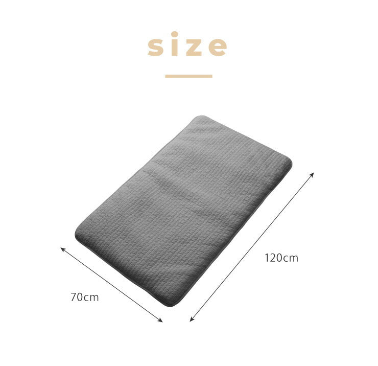 パッド付き イブル クラウド ごろ寝マット 70×120cm CLOUD柄 綿100% 抗菌防臭 ごろ寝 プレイマット ベビーマット もこもこ キルトマット