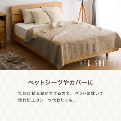 イブル キルトケット 綿100% ラグ 195×195cm 洗える 防臭 抗菌 イブルマット 敷きパッド ベビー マット ソファーカバー キルティング ブランケット マルチカバー ギフト プレゼント 出産祝い