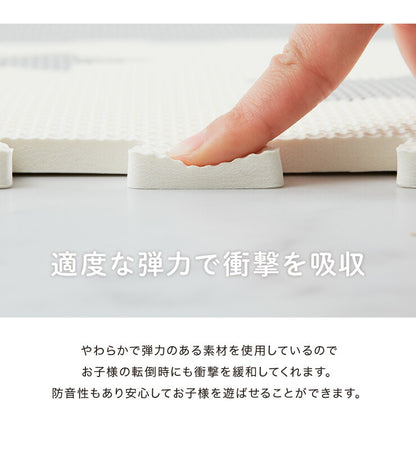 パズルマット 星柄 36枚組 32×32cm 抗菌防臭 ジョイントマット プレイマット フロアマット マット キッズラグ ラグ 子供 防音