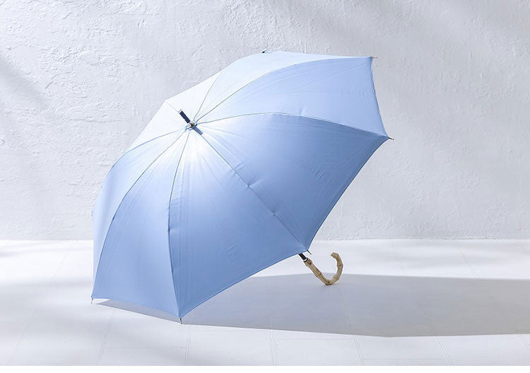 世界初 放射冷却素材 Radi-Cool 日傘 長傘 ひんやり 温度上昇を抑える 使用時80cm 収納時68cm ラディクール 冷感 クール 冷たい UVカット 撥水 夏 涼しい おしゃれ 可愛い かわいい(代引不可)