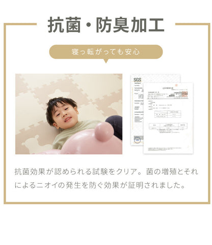 ジョイントマット 36枚組 32x32cm キッズ 子供部屋 ベビー 赤ちゃん フロアマット プレイマット ベビーマット 幼児 子供部屋 防音 断熱 保温 水洗い かわいい 可愛い おしゃれ 抗菌 防臭 加工 床暖房対応 厚手 Rody ロディ