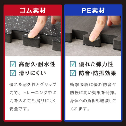 トレーニングマット 厚手 8枚 大判 幅広 厚さ 20mm フリーカット ストレッチマット ヨガ フィットネス ジムマット プレイマット スポーツマット トレーニング 大きい 硬い ジョイント 筋トレ【送料無料】