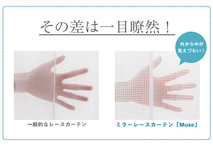 カーテン ミラーレースカーテン レースカーテン ミラーレース トレス 4枚組 完全遮光 遮光 セット レース UVカット 遮光カーテン
