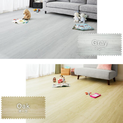 ジョイントマット 大判 厚手 2cm 60cm 16枚 3畳 特級防音 断熱 保温 耐熱 抗菌 防臭 ノンホルム サイドパーツ付き 洗える 木目 ナチュラル プレイマット キッズマット フロアマット カット可能