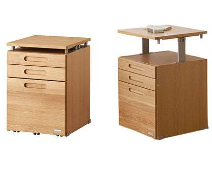 デスクワゴン KOIZUMI コイズミ 木製 リフティングワゴン 昇降式 スリム 収納 引き出し 木製 キャスター付き 大容量 コンパクト デスク 机 棚 サイドワゴン デスク下 おしゃれ 北欧 シンプル(代引不可)