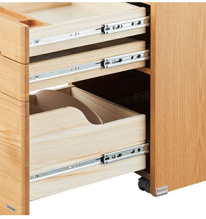 デスクワゴン コイズミ KOIZUMI スリム 収納 引き出し 木製 キャスター付き 大容量 コンパクト スリムワゴン サイドチェストデスク 机 棚 サイドワゴン デスク下 おしゃれ 北欧 シンプル インテリア(代引不可)