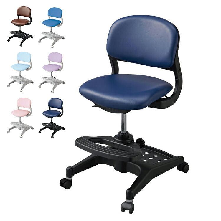 ハイブリッドチェア コイズミ KOIZUMI PVCレザータイプ 昇降式 座面前後スライド 座面固定式 学習チェア モールドウレタン 無回転 キッズチェア イス 椅子 デスクチェア リビング(代引不可)